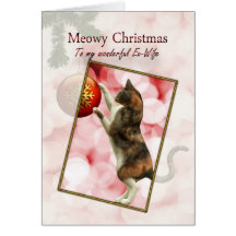 Ex-wife, Meowy Christmas Cards