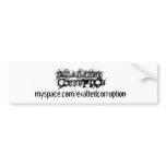 Exalted Corruption Bumper Sticker (White) bumper stickers