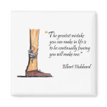 Exam motivational quote by Elbert Hubbard - magnets