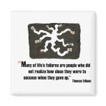 Exam motivational quote by Thomas Edison - magnets