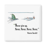 Exam motivational quote by Winston Churchill magnets