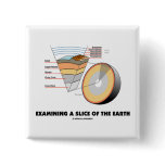 Examining A Slice Of The Earth (Earth Science) Pin