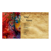 EXCALIBUR 1 monogram parchment Business Card Templates