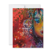EXCALIBUR 2, bright red ,pink purple Invitation