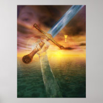 Excalibur and the Lady of the Lake Poster