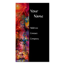EXCALIBUR black purple fuchsia red blue white Business Card Templates
