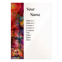 EXCALIBUR  MONOGRAM pearl paper Business Card Templates