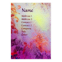 EXCALIBUR  MONOGRAM pink purple fuchsia red blue Business Card Templates