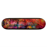 EXCALIBUR ,red purple blue skateboards