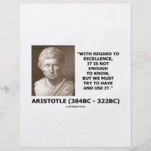 Excellence Not Enough To Know Must Try To Use It Flyer Design