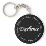 Excellence - see believe achieve keychains