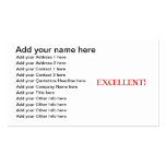 Excellent! Business Card Templates