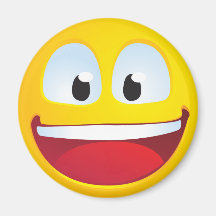 Excited Smile Fridge Magnet
