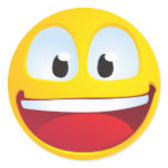 Excited Smile Stickers