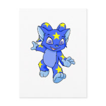Excited Starry Acara postcards