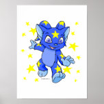 Excited Starry Acara with star burst posters