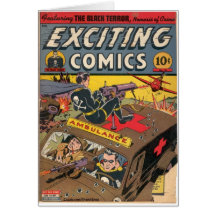 Exciting Comics Greeting Card