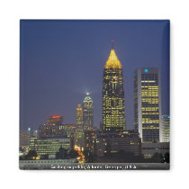 Exciting nightlife, Atlanta, Georgia, U.S.A. Refrigerator Magnet