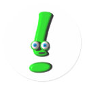 Exclamation Mark Face stickers