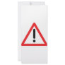exclamation mark traffic icon rack card template