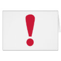 Exclamation point cards
