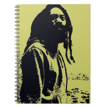 Exclusive design by Studio Ebon Rasta Man Looking Spiral Notebook