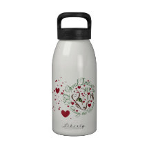 exclusive "just a little bit o' LOVE" mini bottle Reusable Water Bottles