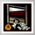 Execution of the American Dollar Poster posters