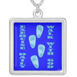 Exercise Daily - Walk with God (Matt 11:28-30) Necklace