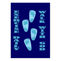 Exercise Daily - Walk with God Tract Card /
