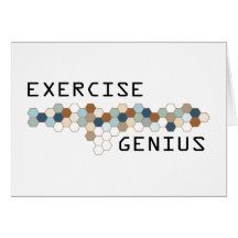 Exercise Genius Greeting Cards