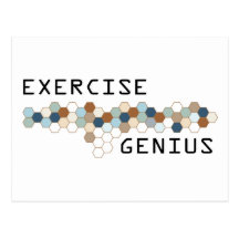 Exercise Genius Postcard