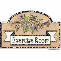 "Exercise Room" - Decorative Sign Photo Cut Out