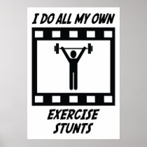 Exercise Stunts Print