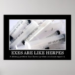 Exes are a lifelong disease you can't cure (L) posters