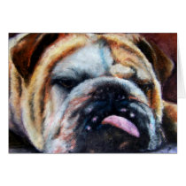 Exhausted (Bulldog) Cards
