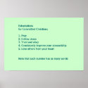 Exhortations for Comitted Christians posters