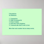 Exhortations for Ministers posters
