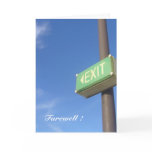 exit farewell cards