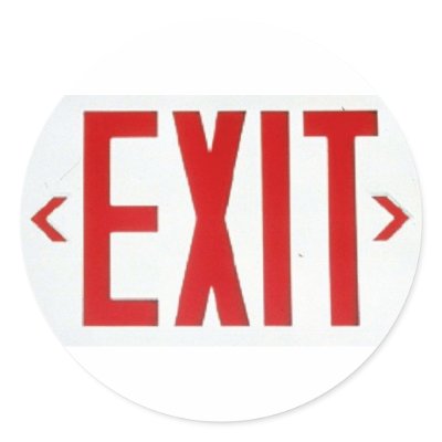 Exit stickers by violetpilot