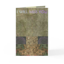 EXOBIA GREETINGS: I WILL MISS YOU cards