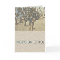 EXOBIA GREETINGS: Wherever Our Feet Tread cards