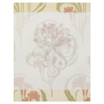 exotic art nouveau orange flowers personalised flyer