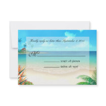 Exotic Beach RSVP ask me to put your names in sand