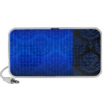 Exotic blue floral speaker speakers