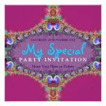 Exotic Energy Fractal Art Invitation