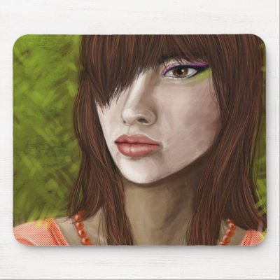 Exotic Eyes Mouse Pad by revonthem