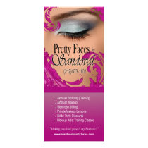 Exotic Floral Makeup Artist Menu (fuschia)
