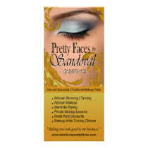 Exotic Floral Makeup Artist Menu (gold)