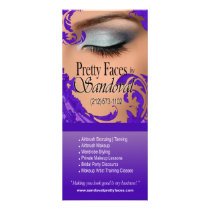 Exotic Floral Makeup Artist Menu (purple)